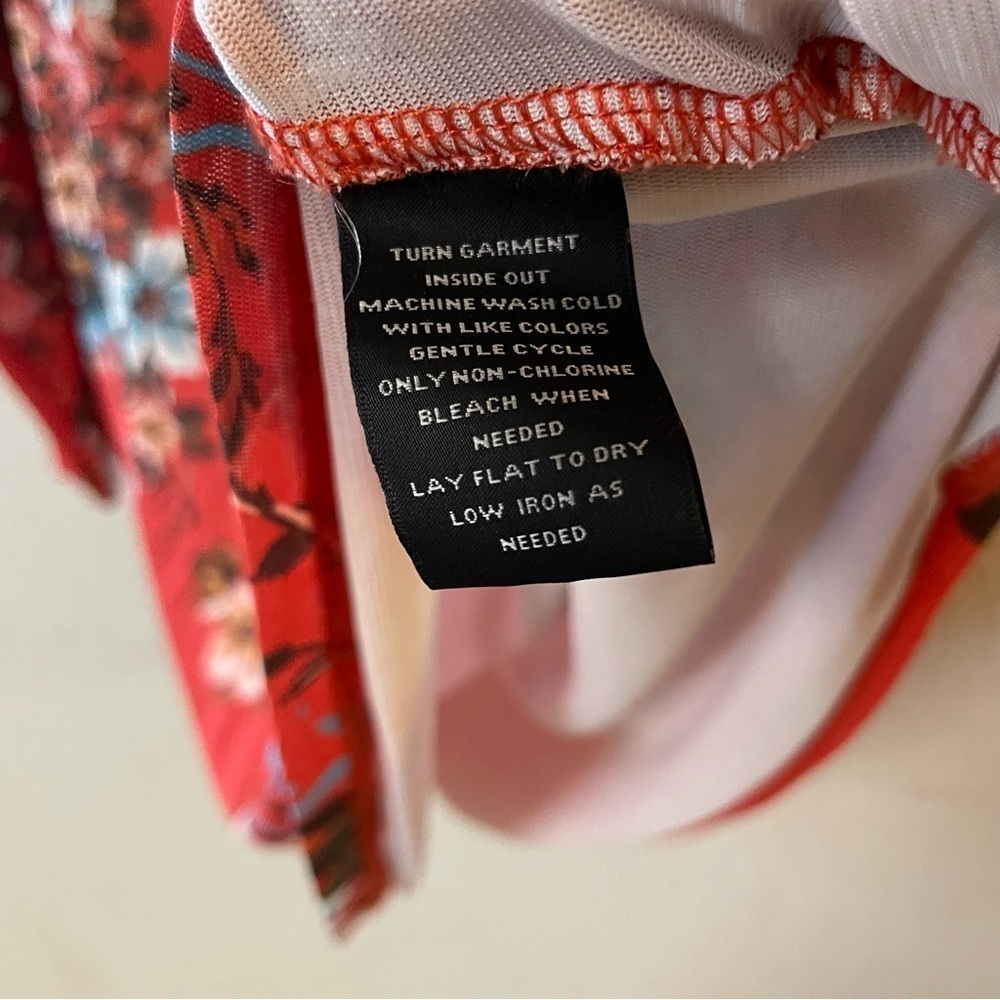 Investments woman floral cowl neck blouse top size Large petite casual fall wear - Picture 7 of 8